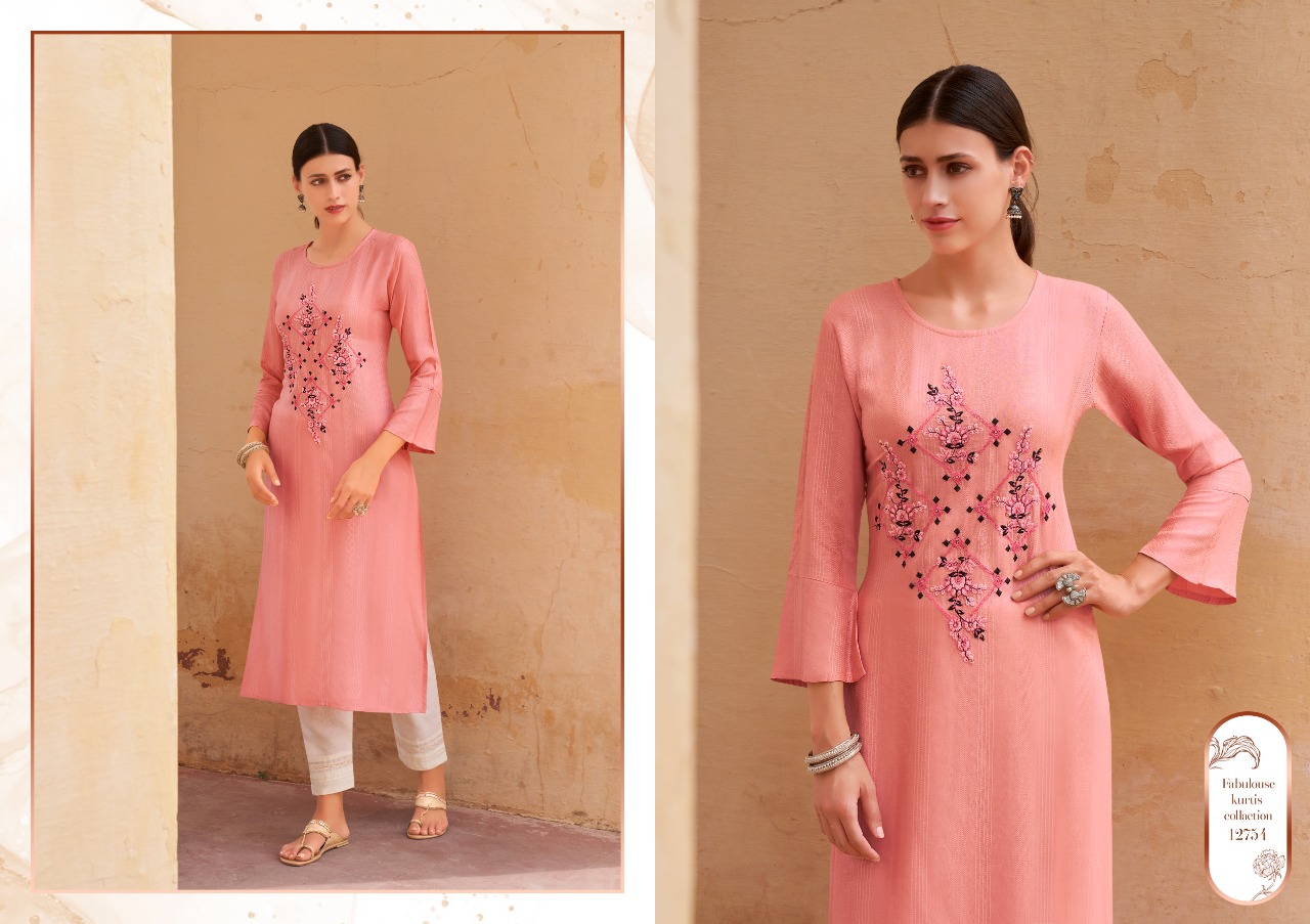 Kalaroop Kashvi Designer   Casual Wear Embroidery Kurti Catalog