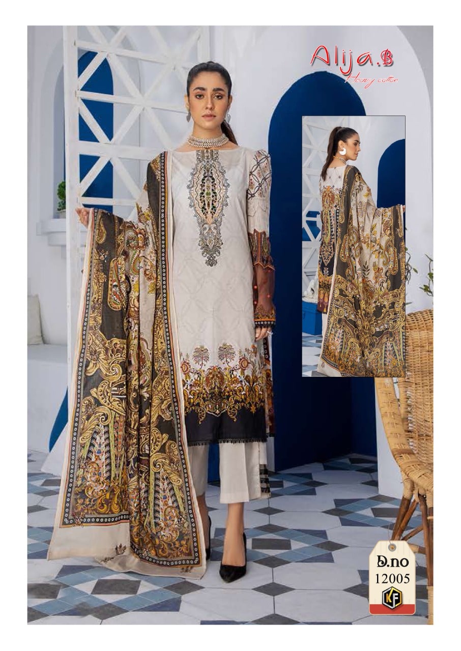 Keval Fab Alija B Vol 12 Karachi Cotton Dress Material With Price