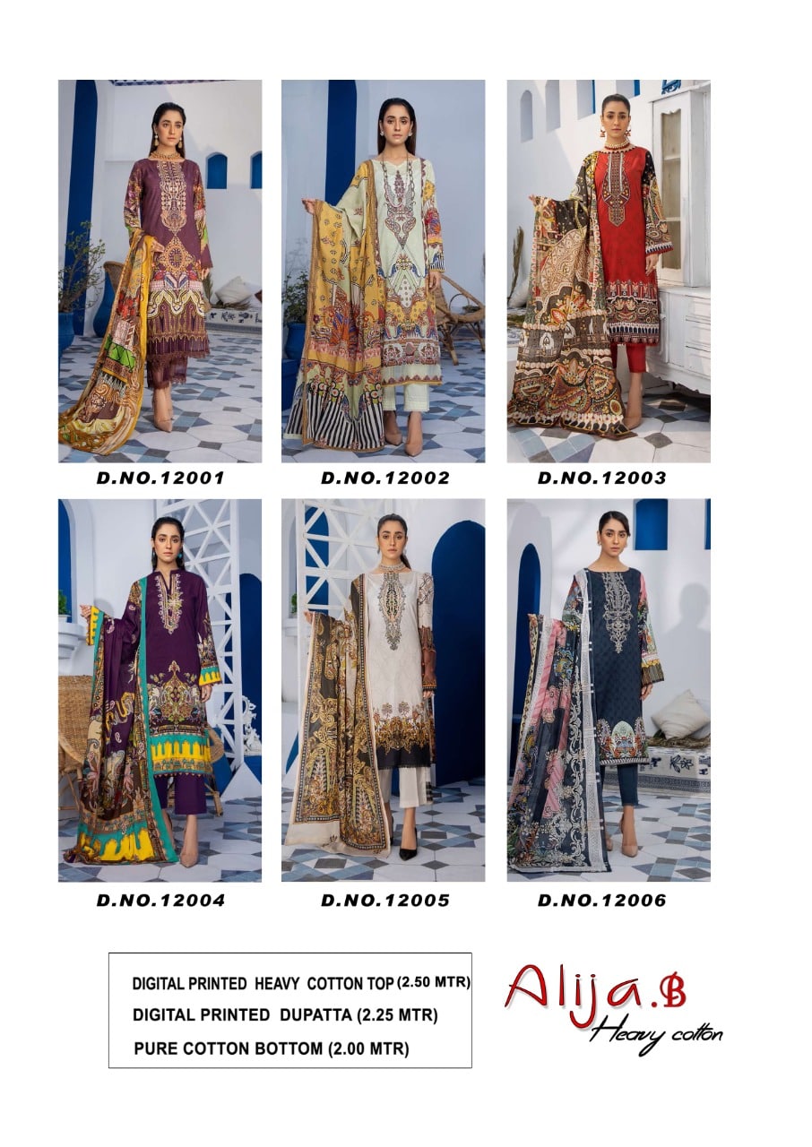 Keval Fab Alija B Vol 12 Karachi Cotton Dress Material With Price