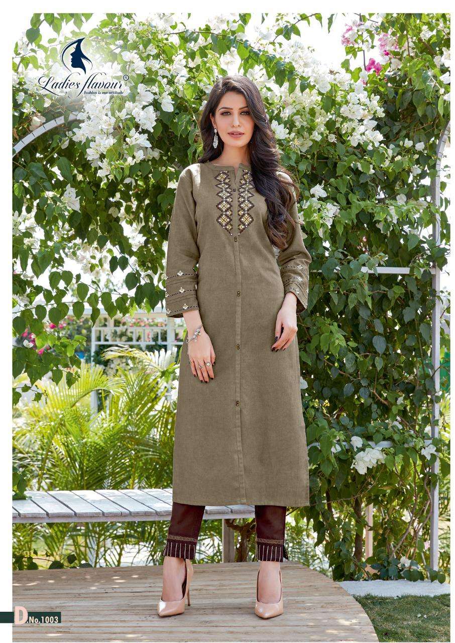 Ladies Flavour Belliza Kurti With Bottom Wholesale Catalog