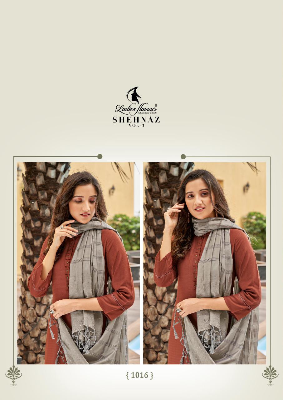 Ladies Flavour Shehnaz Vol  3 Ethnic Wear Ready Made Catalog Buy Kurti Wholesale Catalog 8 Pcs