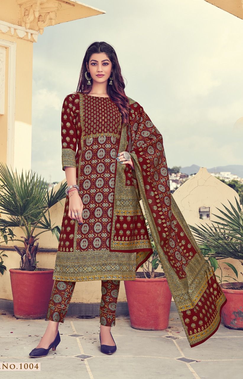 Ladies Flavour   Panihari Designer Festive Wear Ready Made Kurti Bottom  With  Dupatta