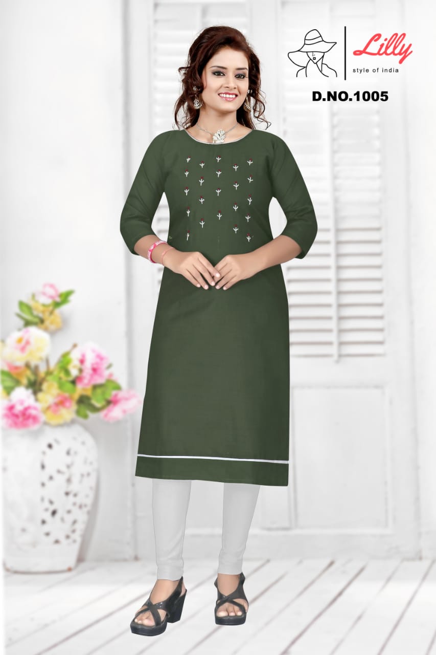 Lilly Keerthi Fancy Cotton Kurti Catalog  Buy Wholesale Kurtis In Surat