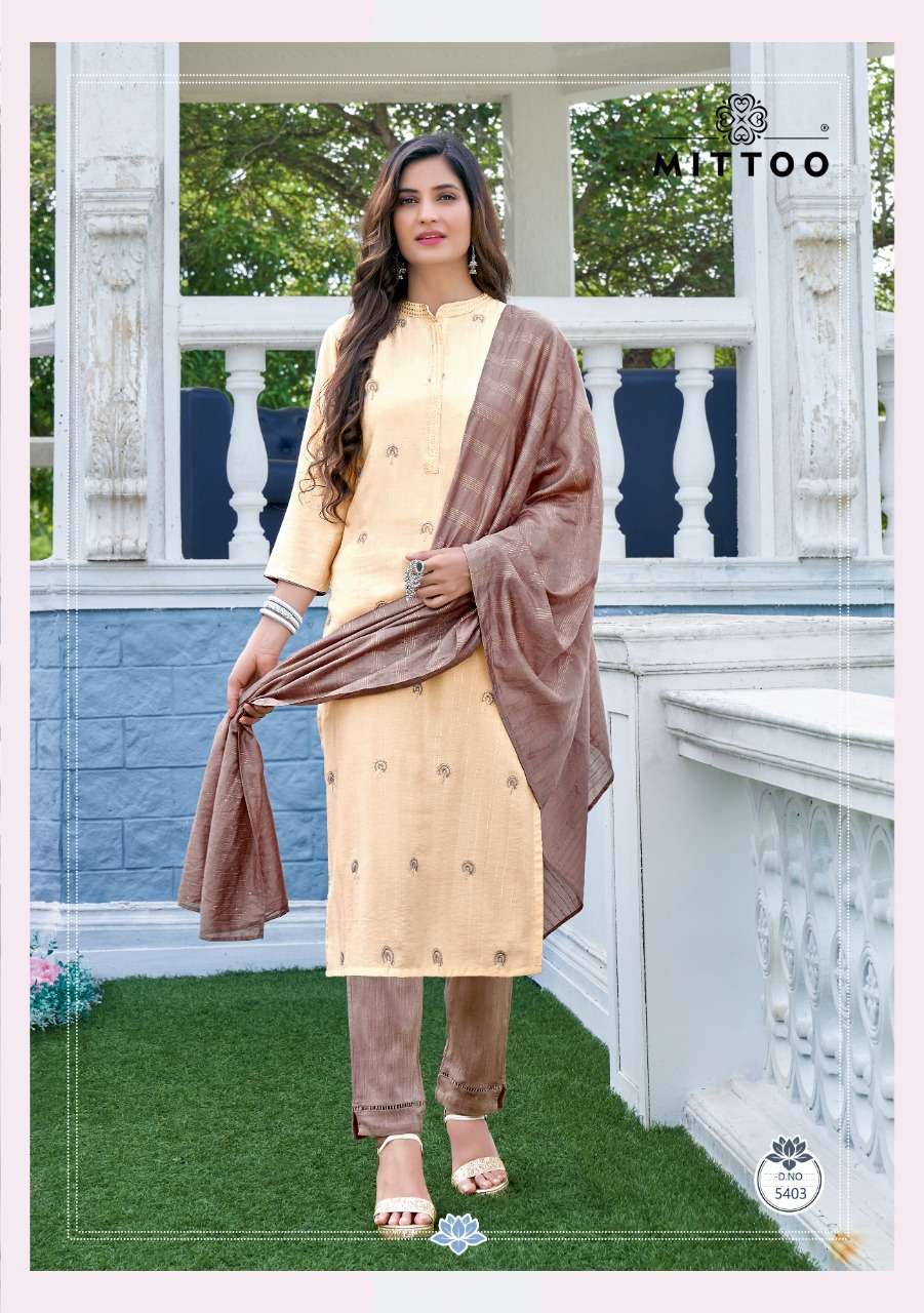 Mittoo Noor Vol 1 Nylon Viscose Kurtis With Bottom And Dupatta Catalog