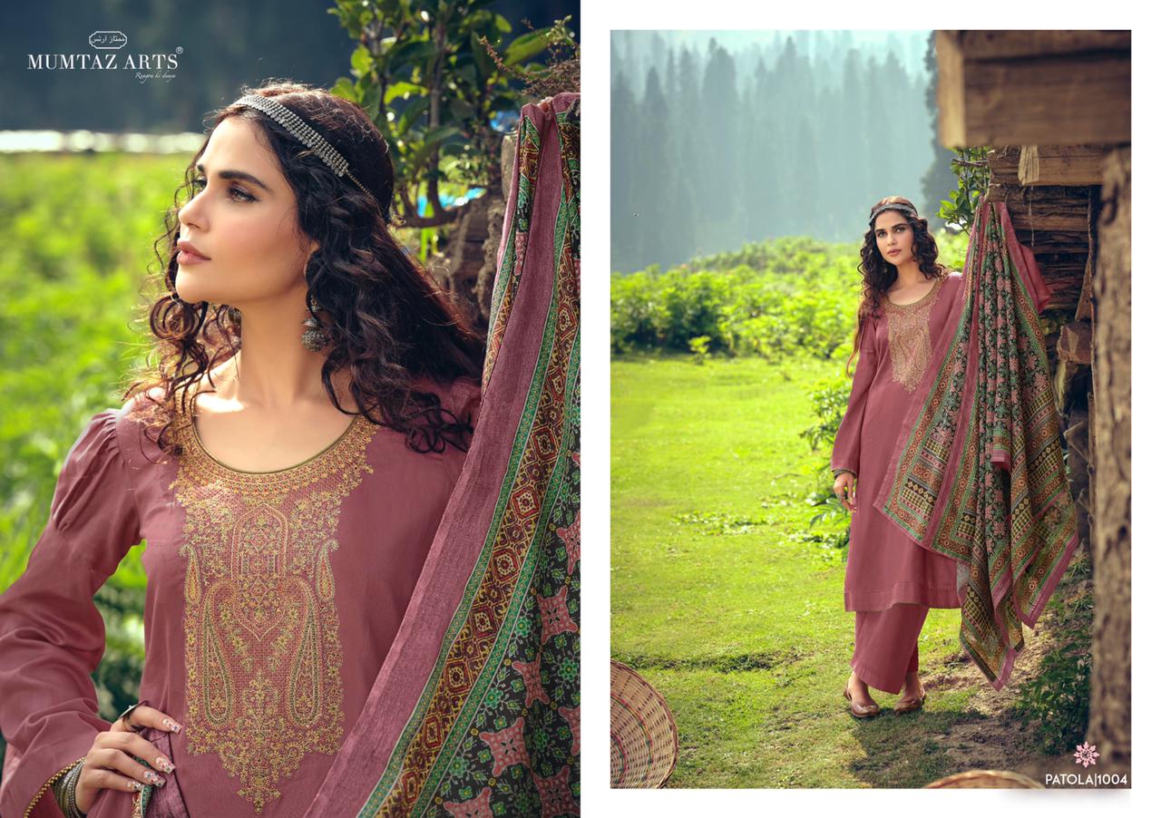 Mumtaz Art Patola Wholesale Cotton Dress Material Catalogue