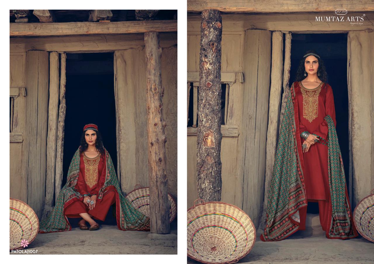 Mumtaz Art Patola Wholesale Cotton Dress Material Catalogue