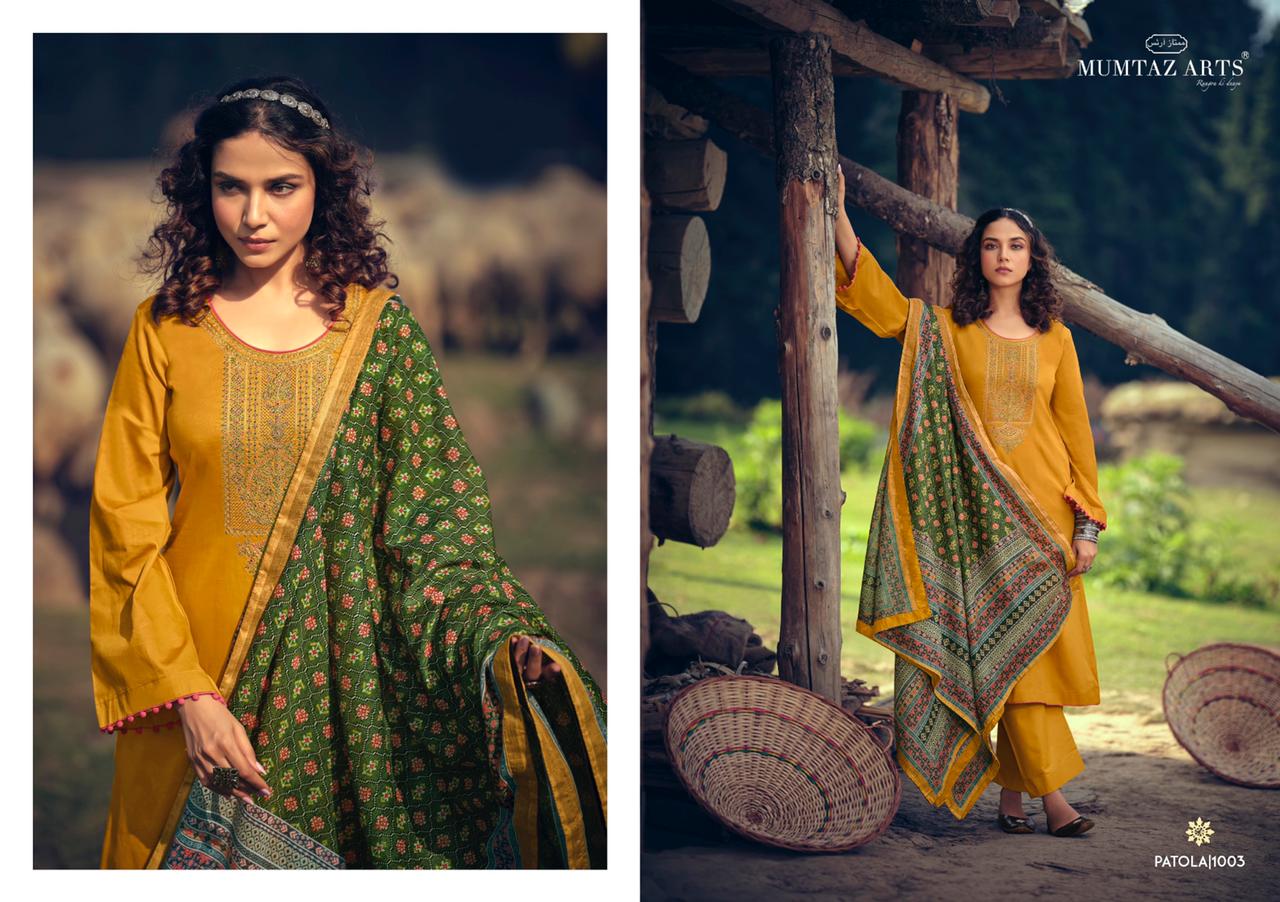 Mumtaz Art Patola Wholesale Cotton Dress Material Catalogue