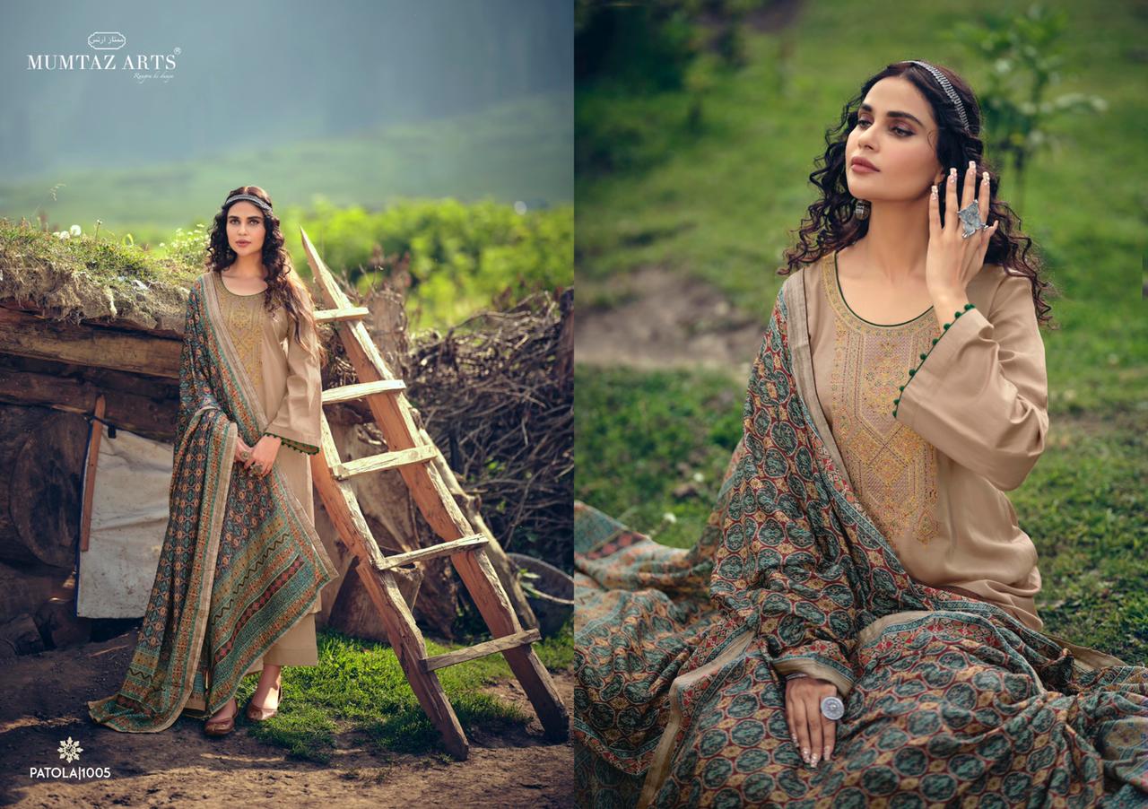 Mumtaz Art Patola Wholesale Cotton Dress Material Catalogue