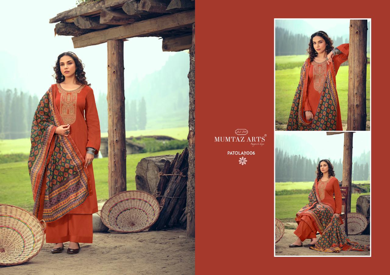 Mumtaz Art Patola Wholesale Cotton Dress Material Catalogue