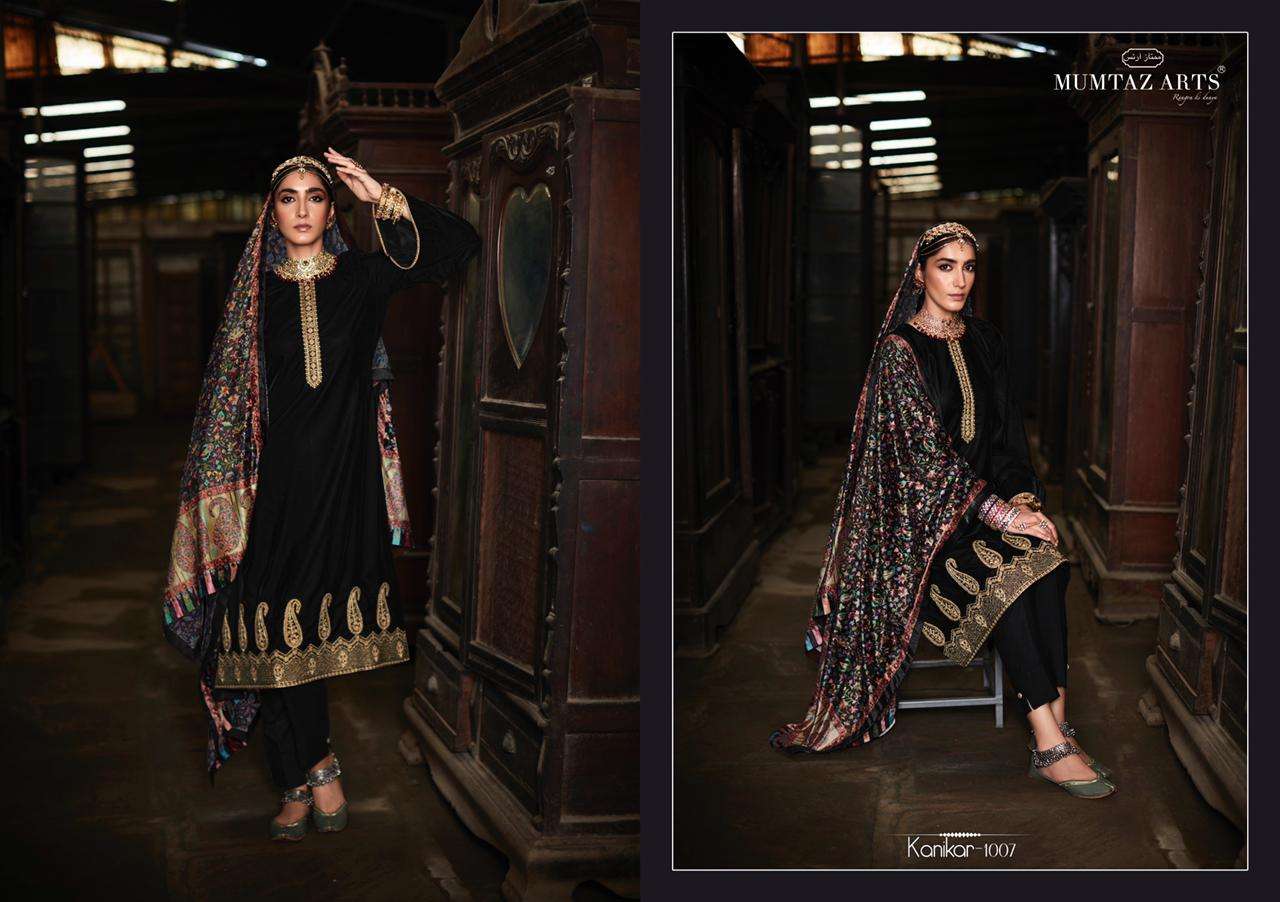 Mumtaz Arts Kanikar Velvet Vol 2 Velvet With Neck & Daman Embroidery Salwar Suits Catalog