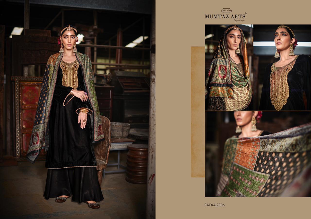 Mumtaz Arts Safaa Velvet Vol  1  Pashmina Winter Salwar Suit Wholesale