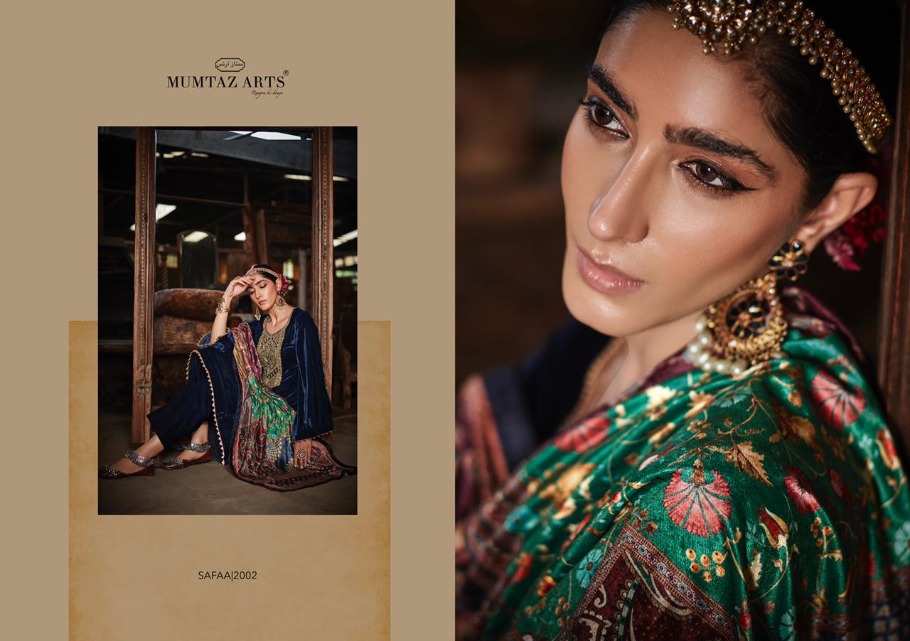 Mumtaz Arts Safaa Velvet Vol  1  Pashmina Winter Salwar Suit Wholesale