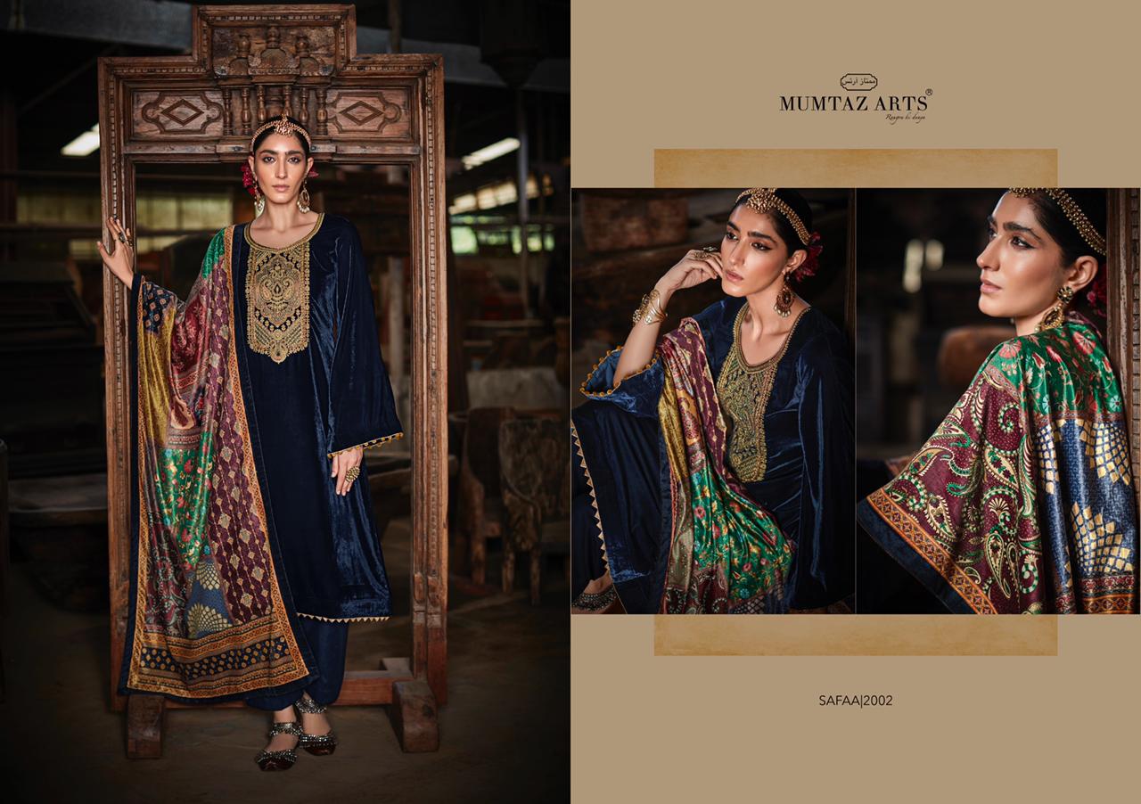 Mumtaz Arts Safaa Velvet Vol  1  Pashmina Winter Salwar Suit Wholesale