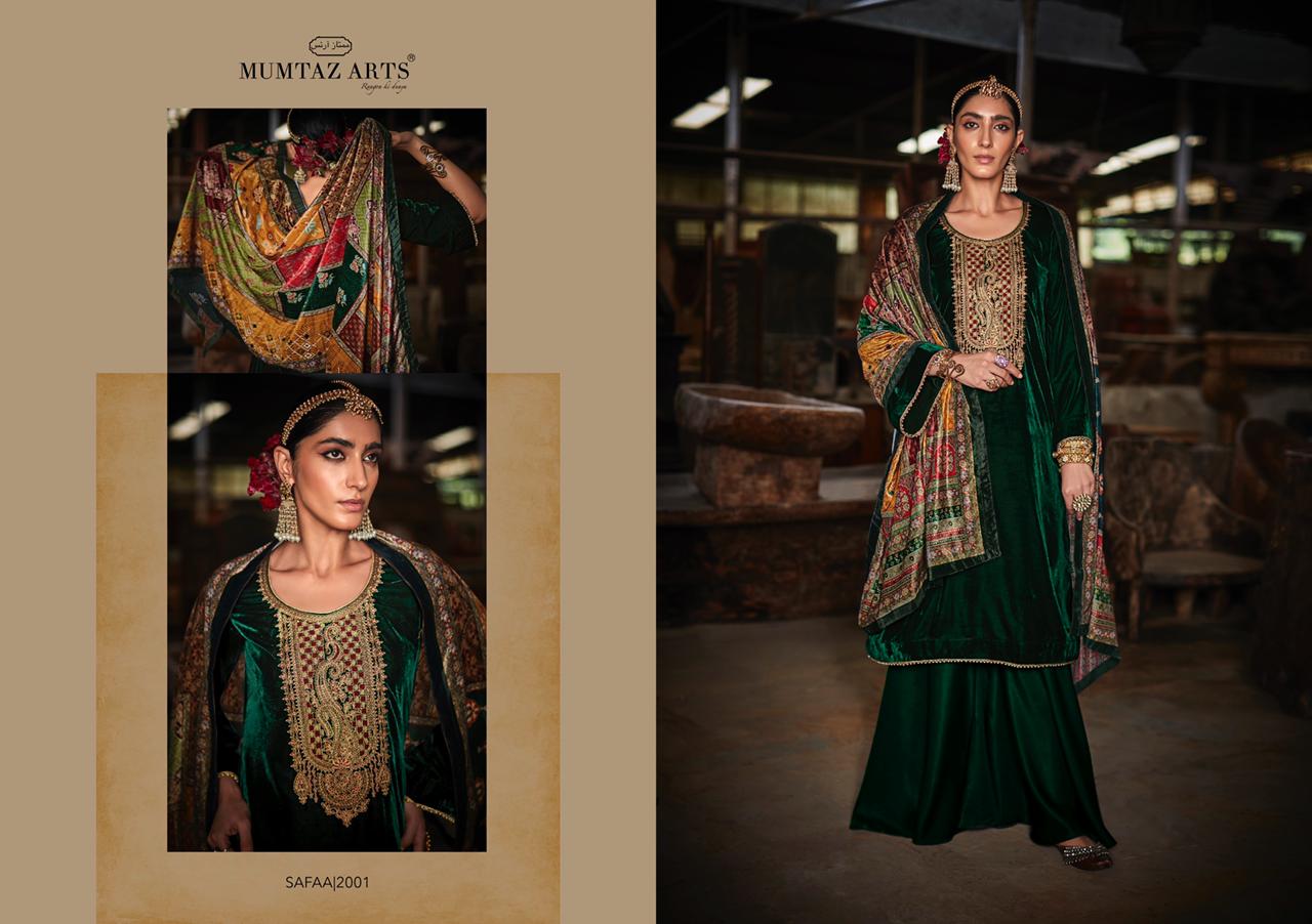 Mumtaz Arts Safaa Velvet Vol  1  Pashmina Winter Salwar Suit Wholesale