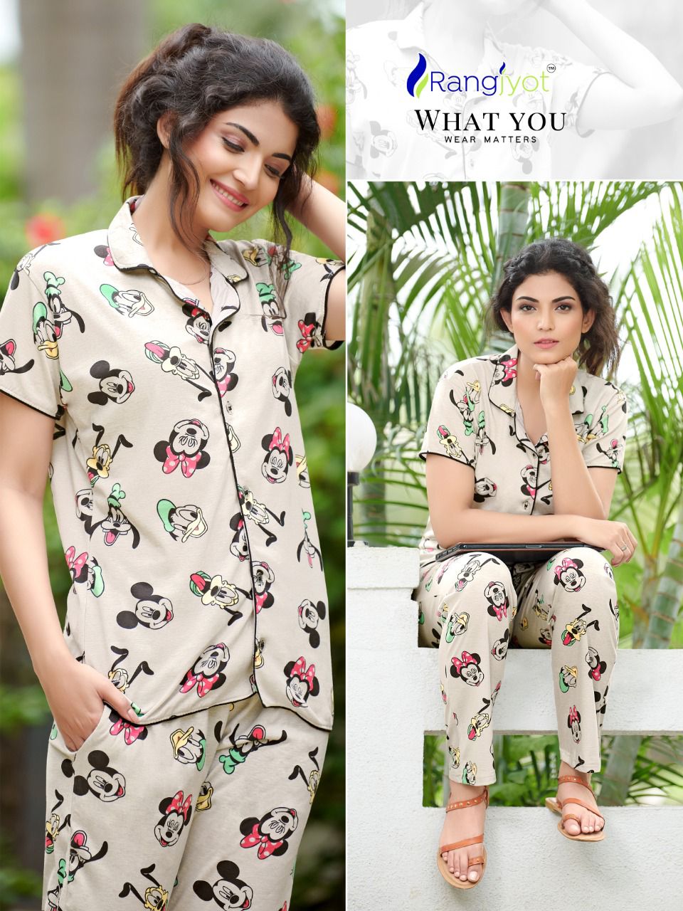 Rangjyot Hosiery Cotton Printed Night Suit Catalog