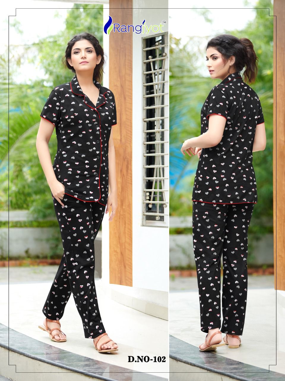 Rangjyot Hosiery Cotton Printed Night Suit Catalog