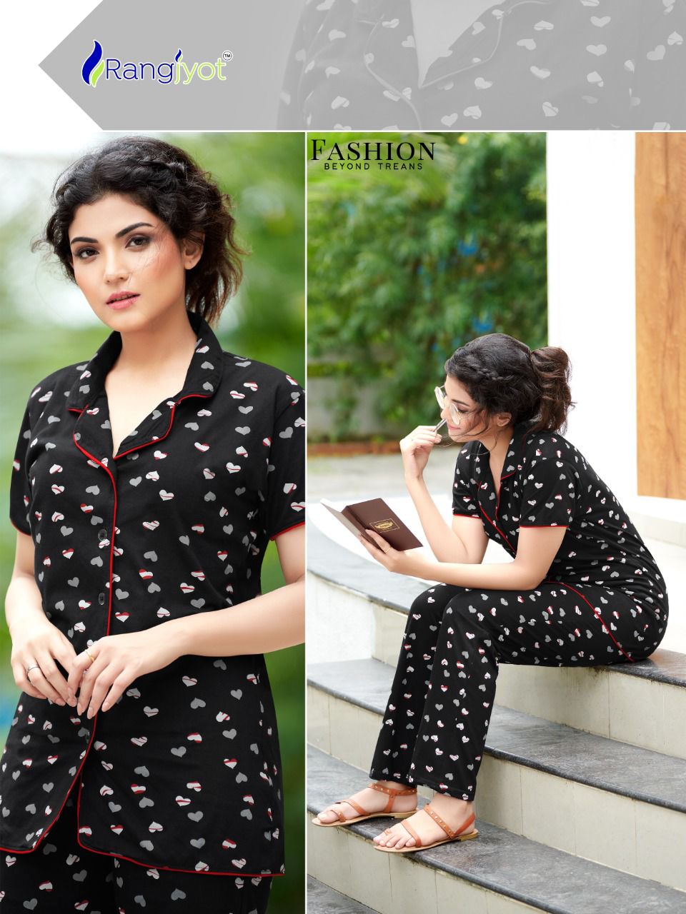 Rangjyot Hosiery Cotton Printed Night Suit Catalog