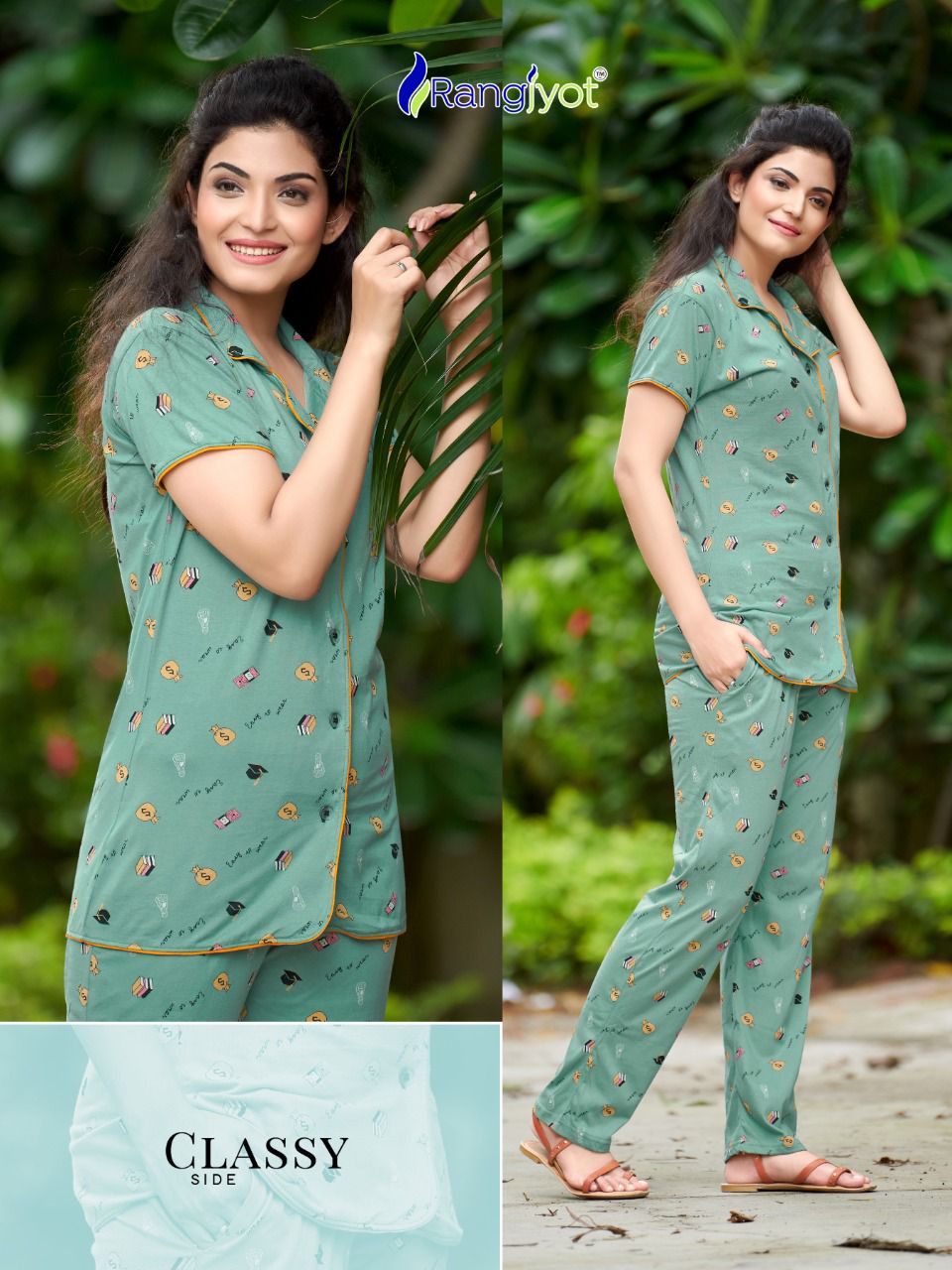 Rangjyot Hosiery Cotton Printed Night Suit Catalog