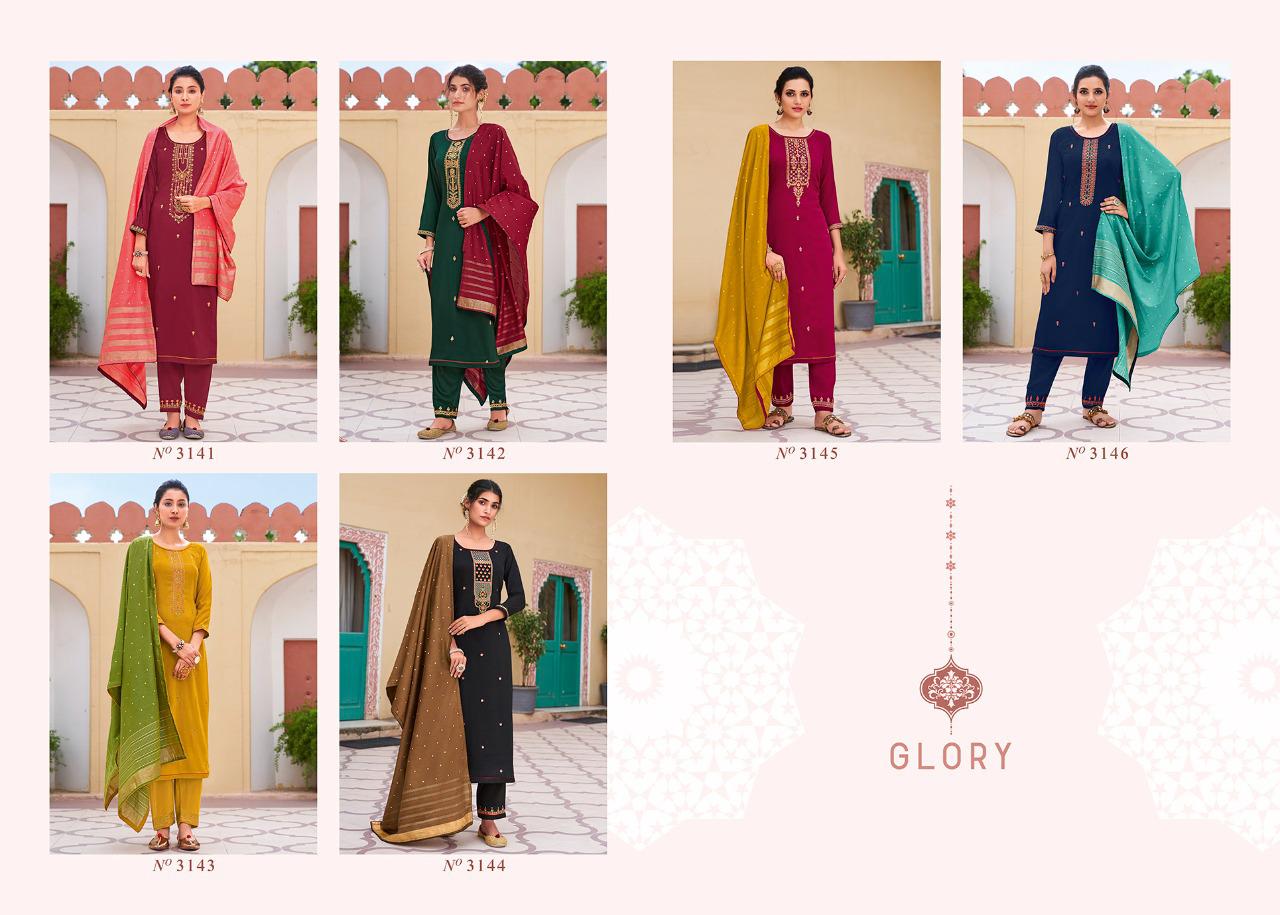 Rangoon Glory Designer Silk Festive Wear Readymade Catalog