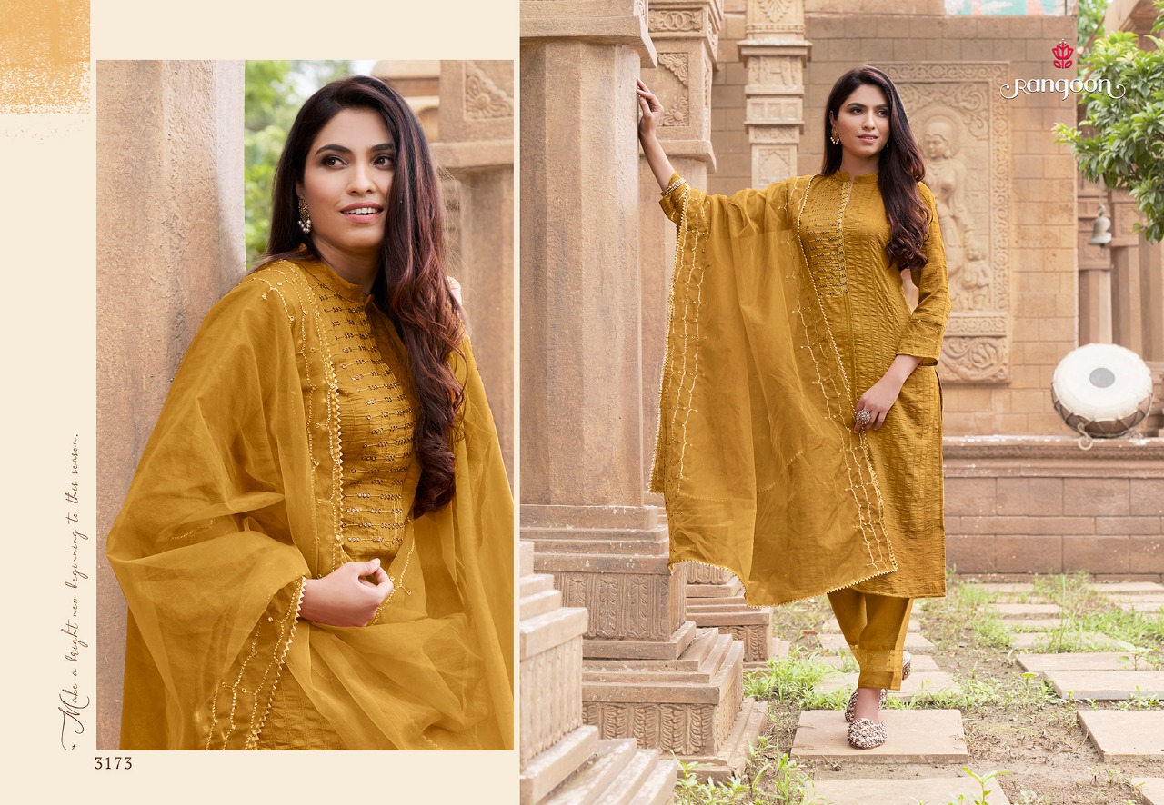 Rangoon Safron Festive Wear Ready Made Catalog