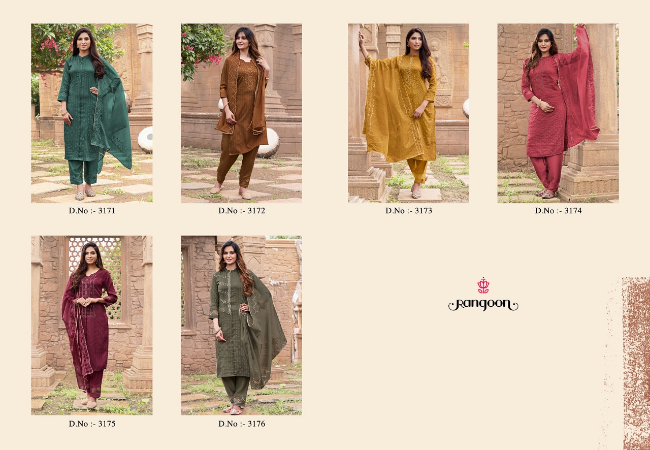 Rangoon Safron Festive Wear Ready Made Catalog