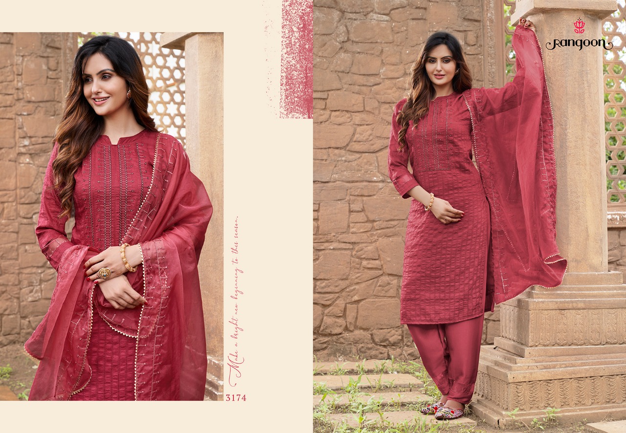 Rangoon Safron Festive Wear Ready Made Catalog