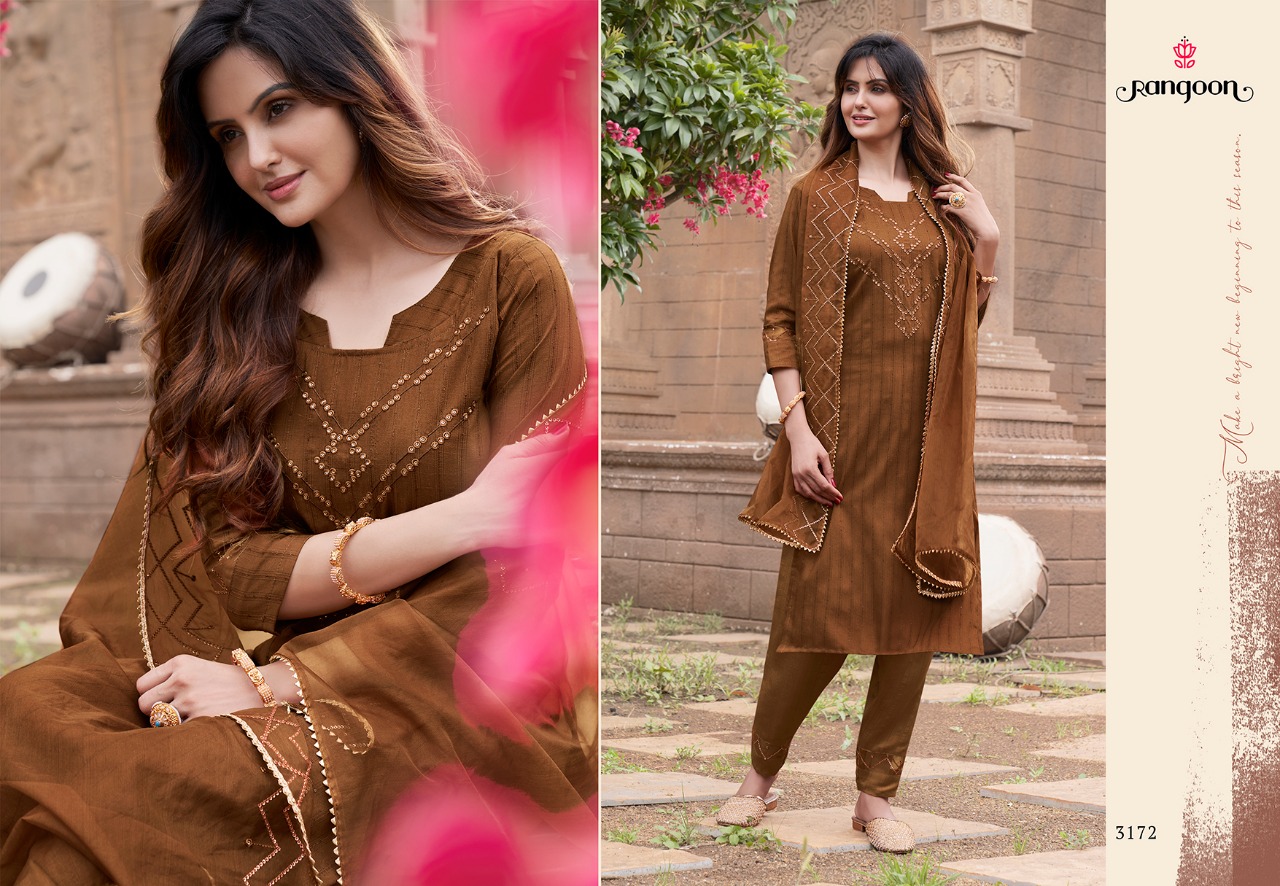 Rangoon Safron Festive Wear Ready Made Catalog