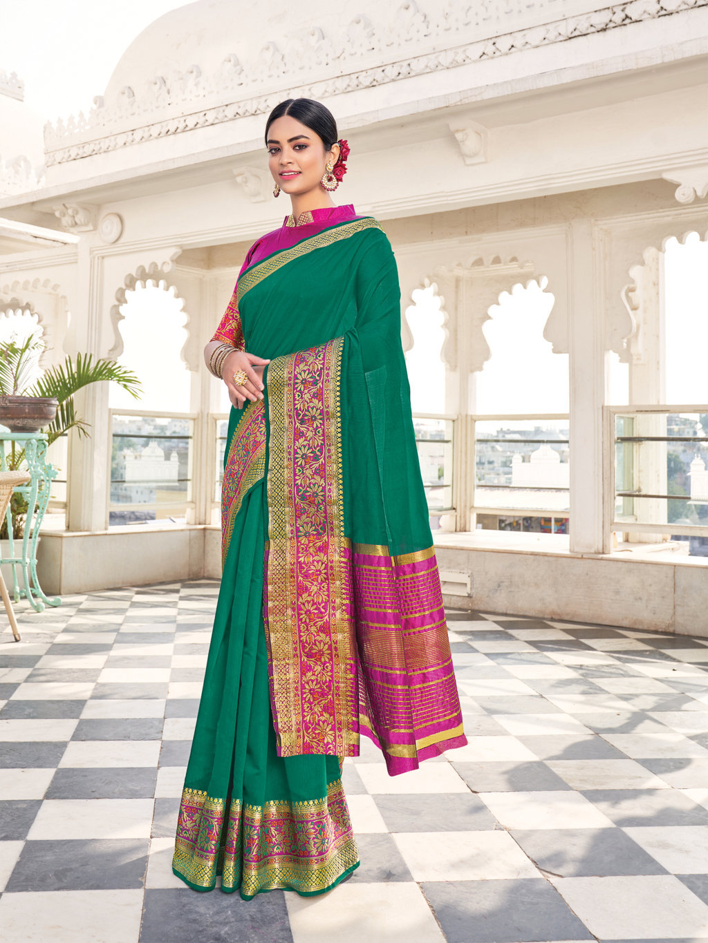 Sangam Matka Handloom Kadi Silk Sarees