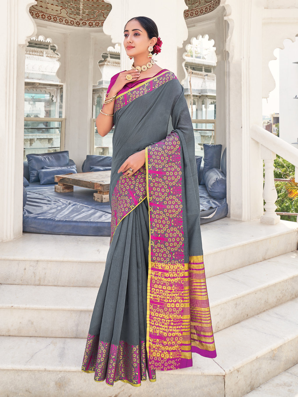 Sangam Matka Handloom Kadi Silk Sarees