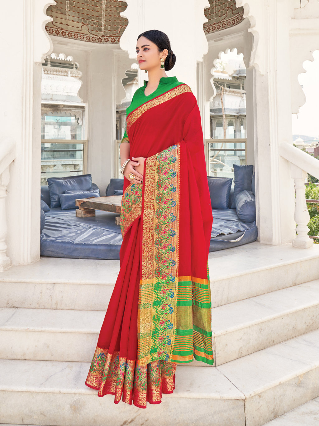 Sangam Matka Handloom Kadi Silk Sarees