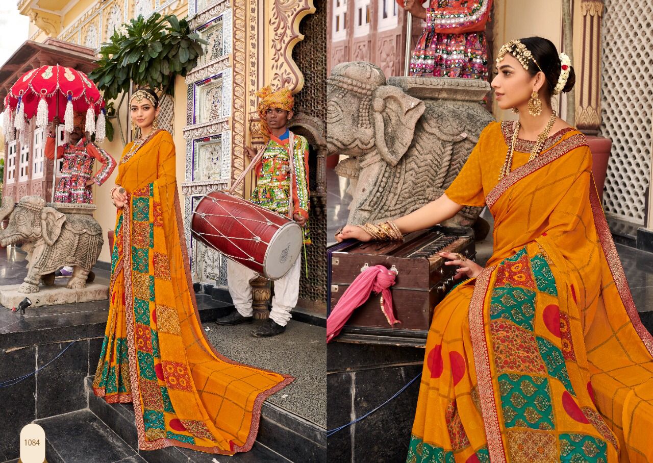 Saroj Gorgeous  Vol 4 Casual Wear Georgette Saree Catalog