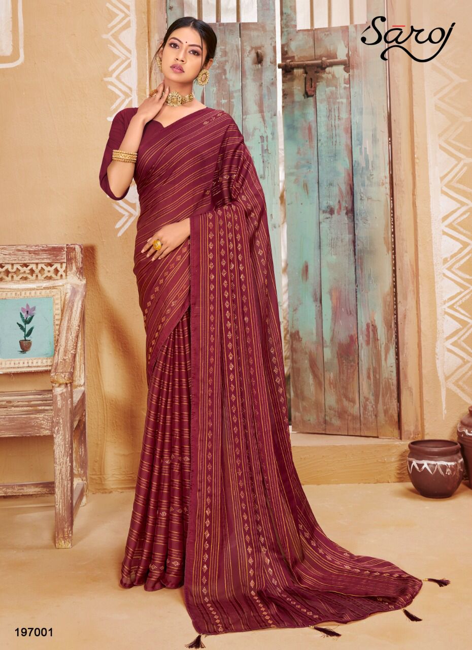 Saroj Haseen Designer Party Wear Saree Catalog Buy Best Wholesale Saree  Catalog