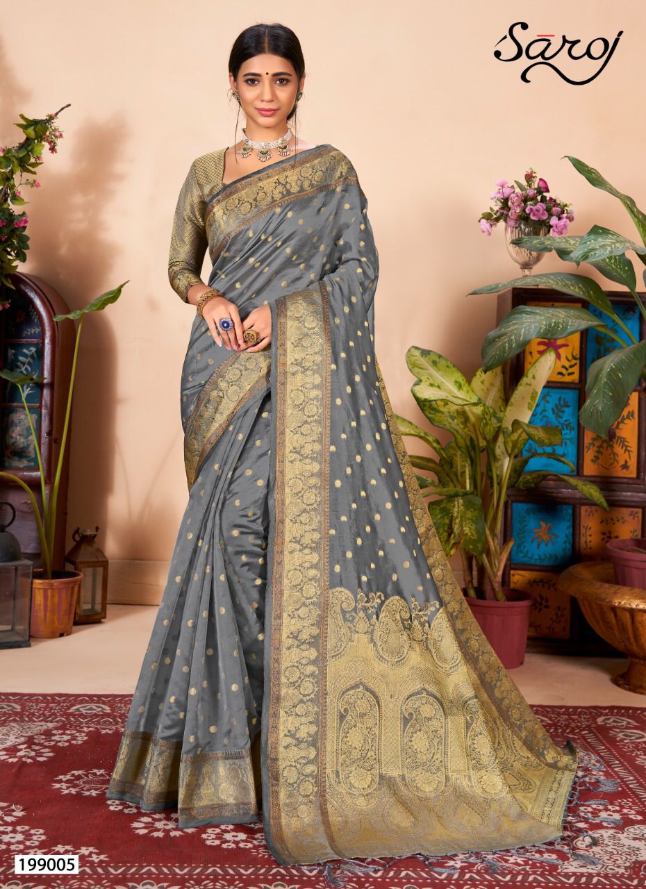 Saroj Rubaru Soft Orgenza Party Wear Saree Catalog