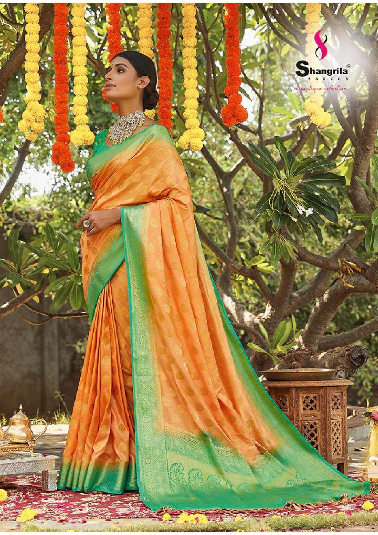 Shangrila Jyoti Festive Wear Silk Sarees Catalog