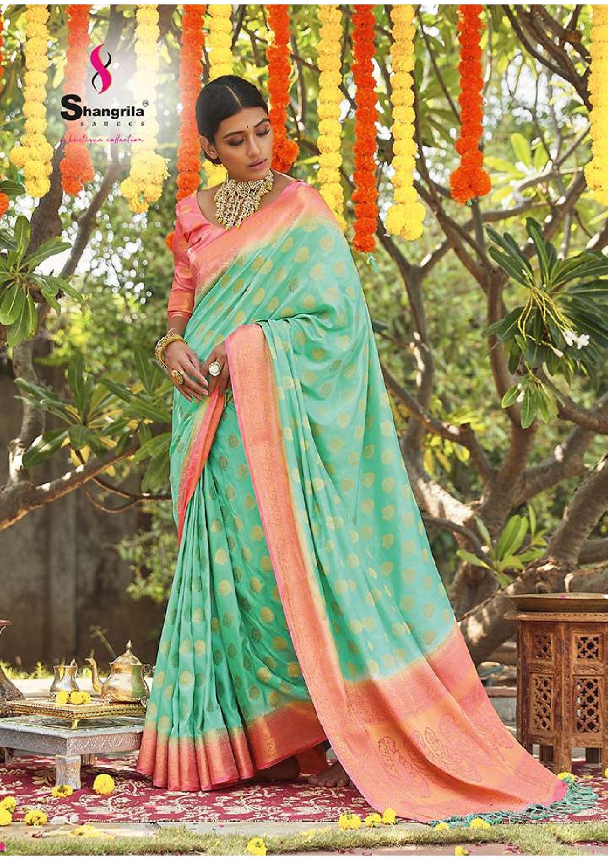 Shangrila Jyoti Festive Wear Silk Sarees Catalog