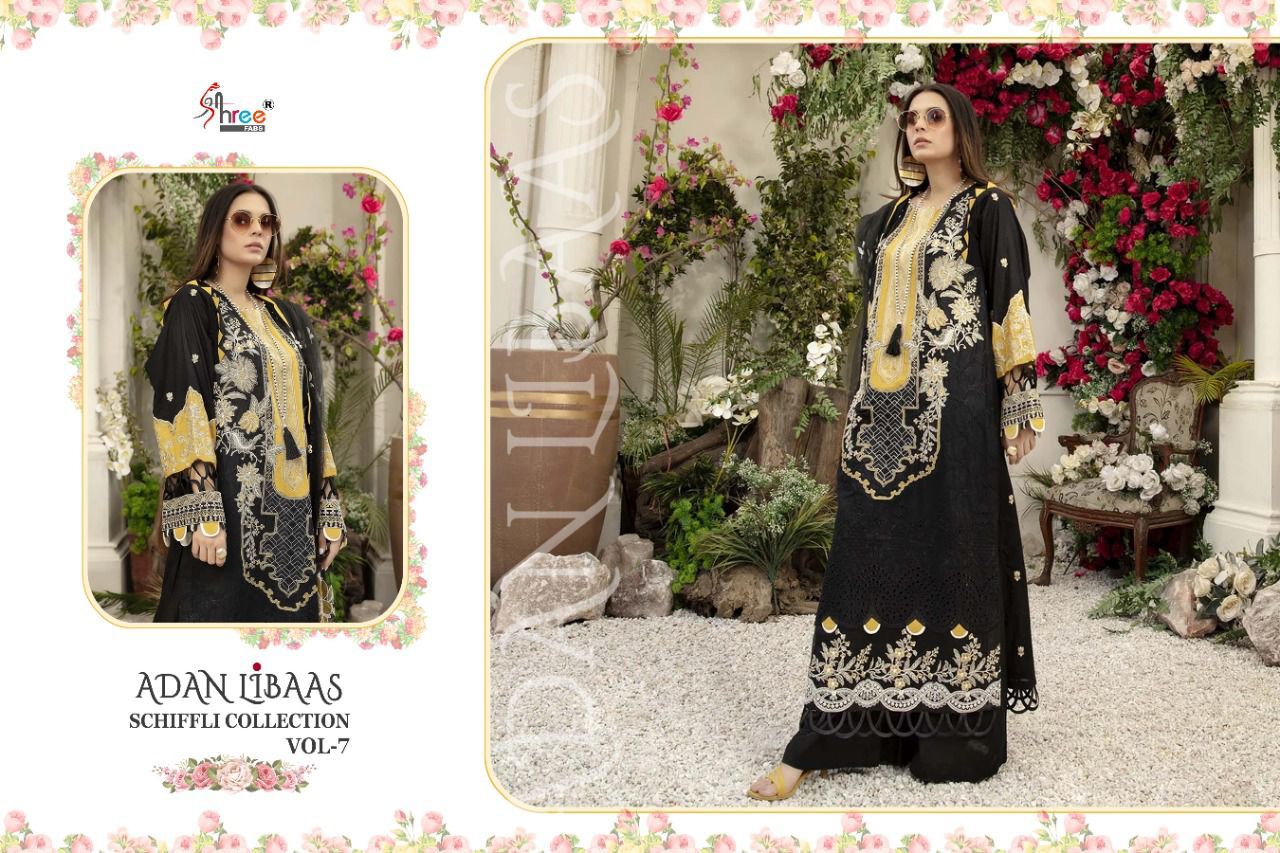 Shree Adan Libass Schiffli Vol 7 Pakistani Salwar Kameez Catalog