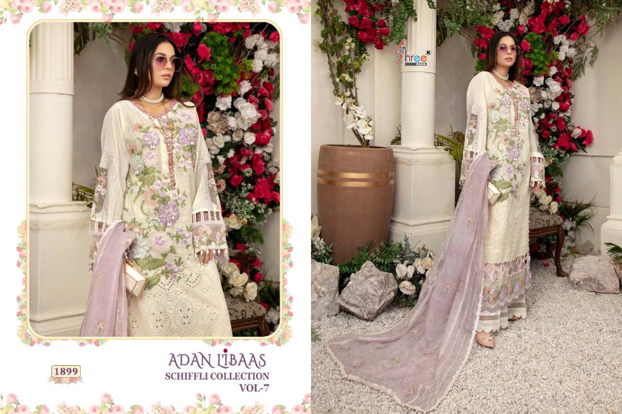Shree Adan Libass Schiffli Vol 7 Pakistani Salwar Kameez Catalog