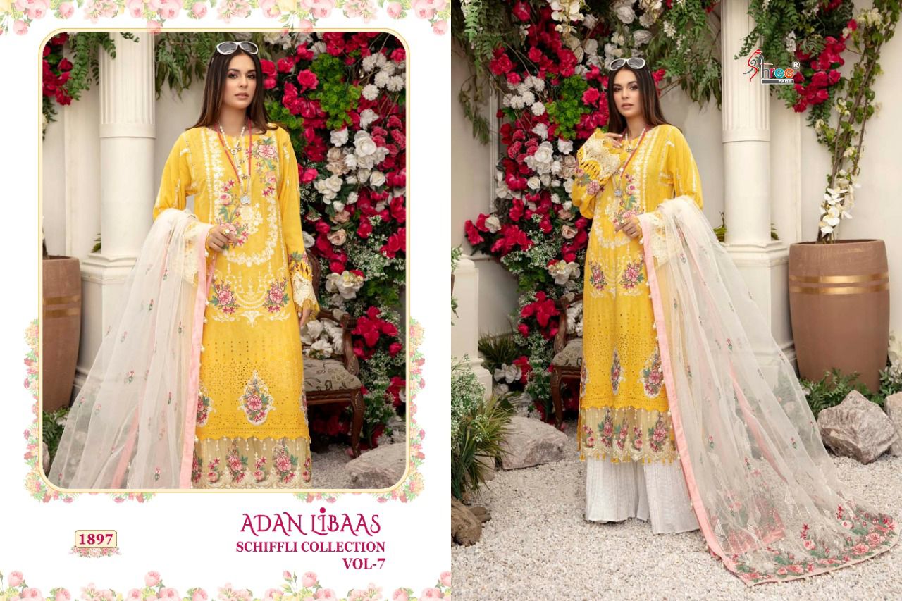 Shree Adan Libass Schiffli Vol 7 Pakistani Salwar Kameez Catalog