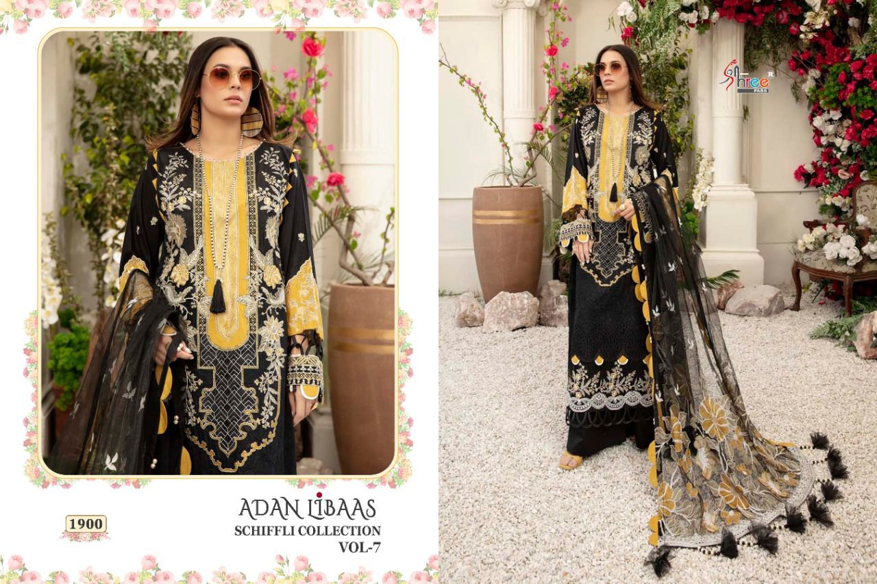 Shree Adan Libass Schiffli Vol 7 Pakistani Salwar Kameez Catalog