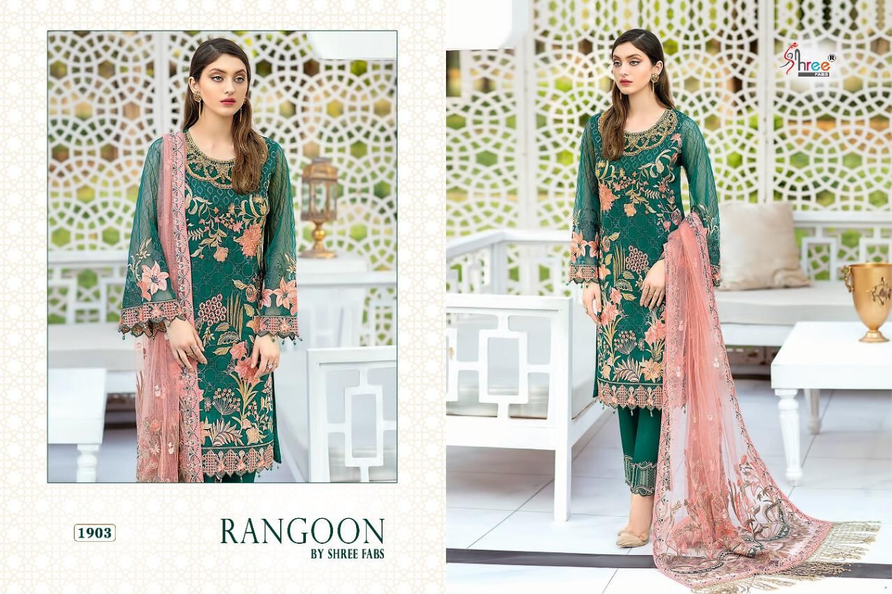 Shree Ragoon Geogette Wear Pakistani Salwar Kameez Catalog