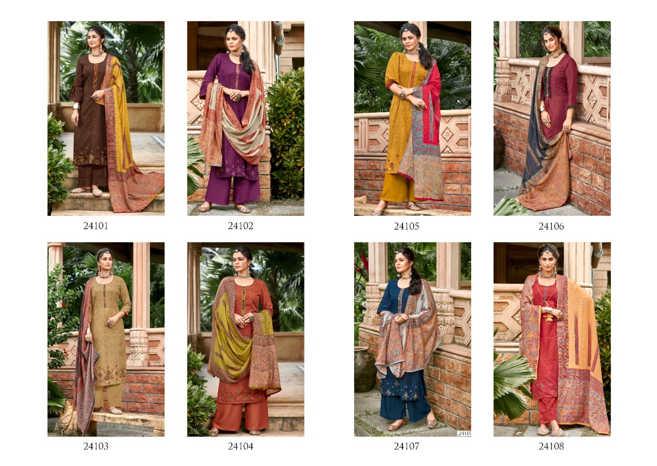 Siddhi Sagar Qatrah Winter Wear Pashmina Catalog