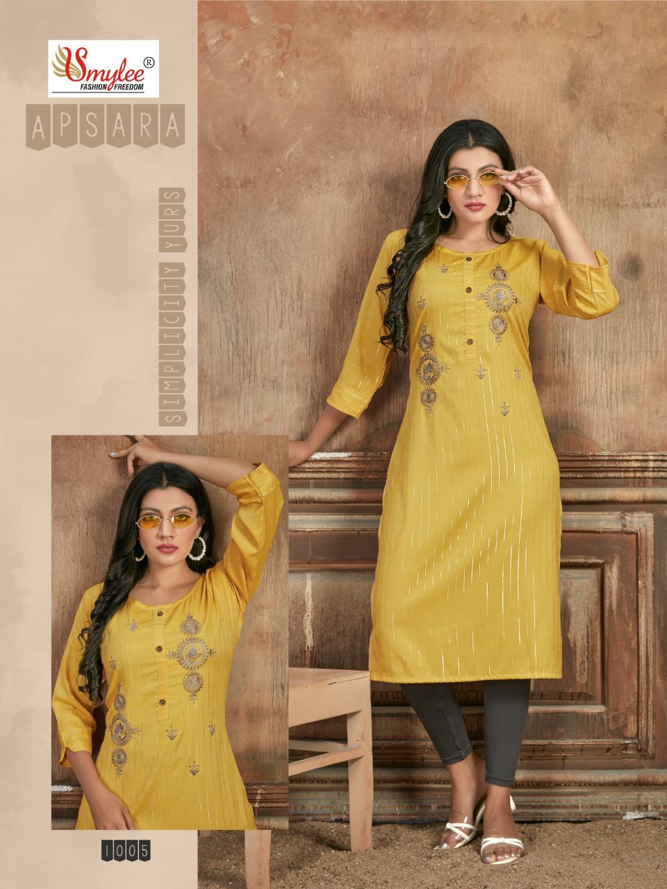 Smylee Apsara Heavy Linning Ethnic Wear Designer Kurti Catalog