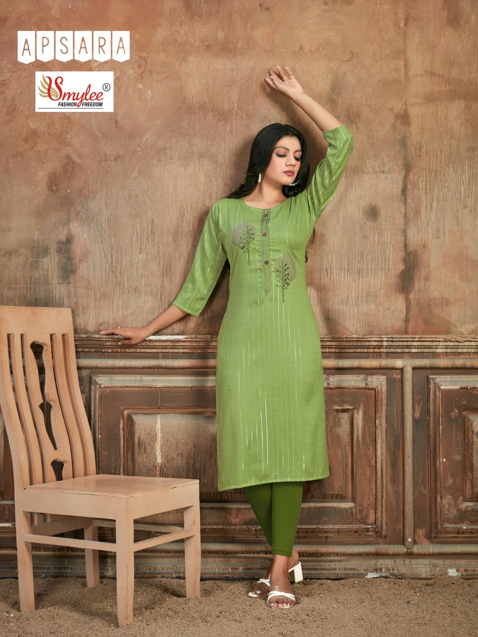 Smylee Apsara Heavy Linning Ethnic Wear Designer Kurti Catalog