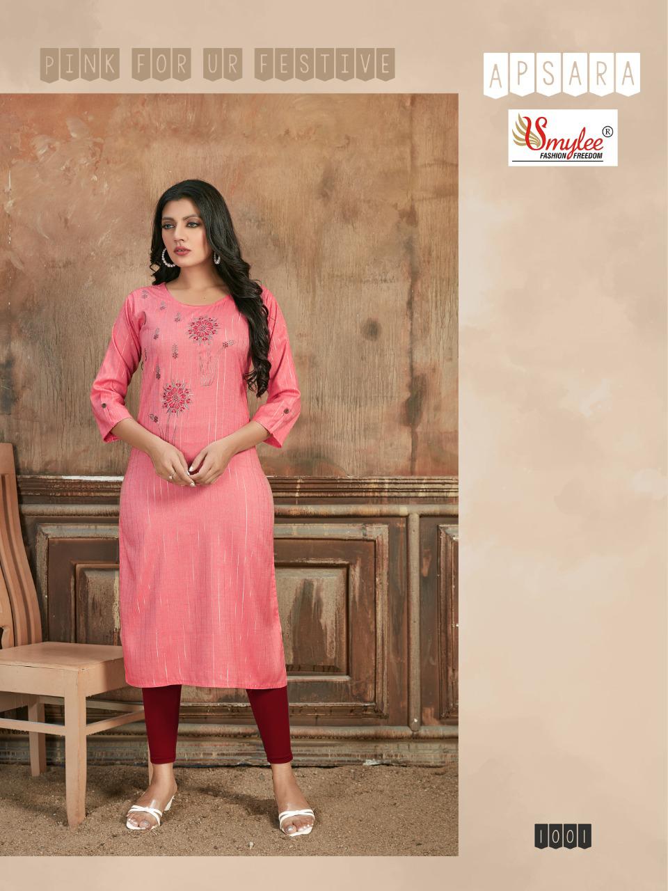 Smylee Apsara Heavy Linning Ethnic Wear Designer Kurti Catalog