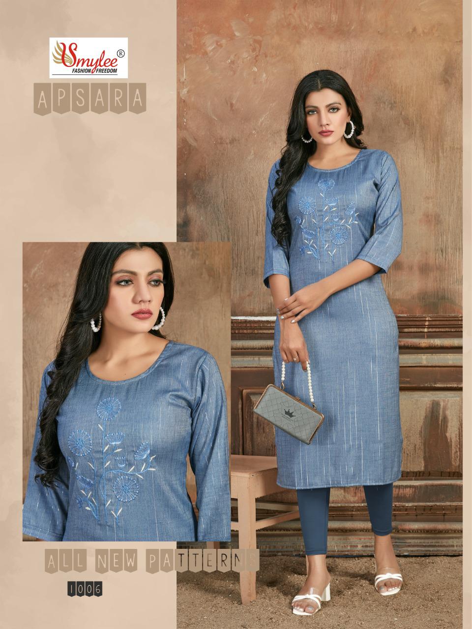Smylee Apsara Heavy Linning Ethnic Wear Designer Kurti Catalog