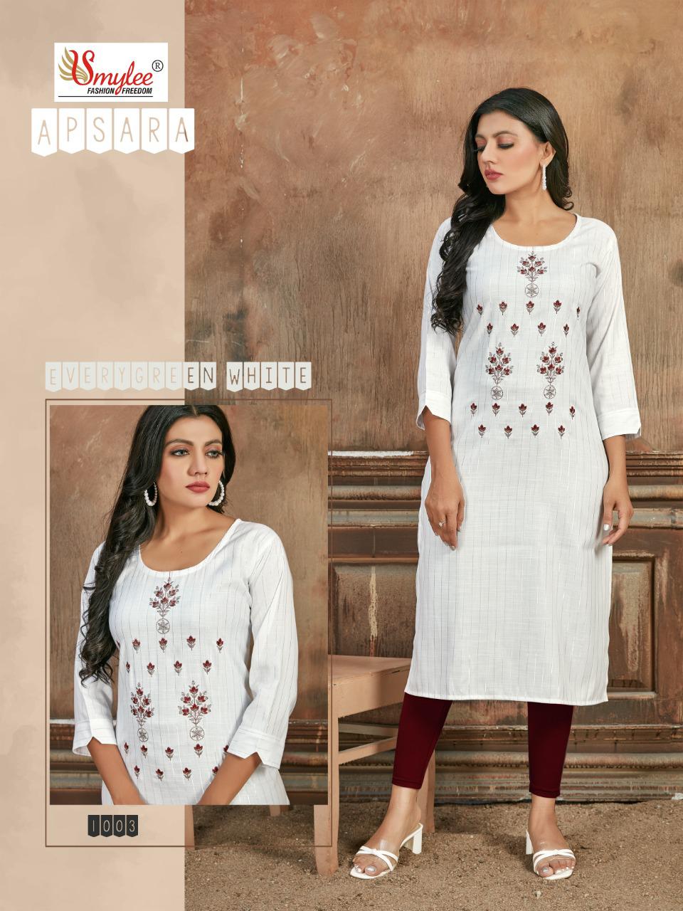 Smylee Apsara Heavy Linning Ethnic Wear Designer Kurti Catalog