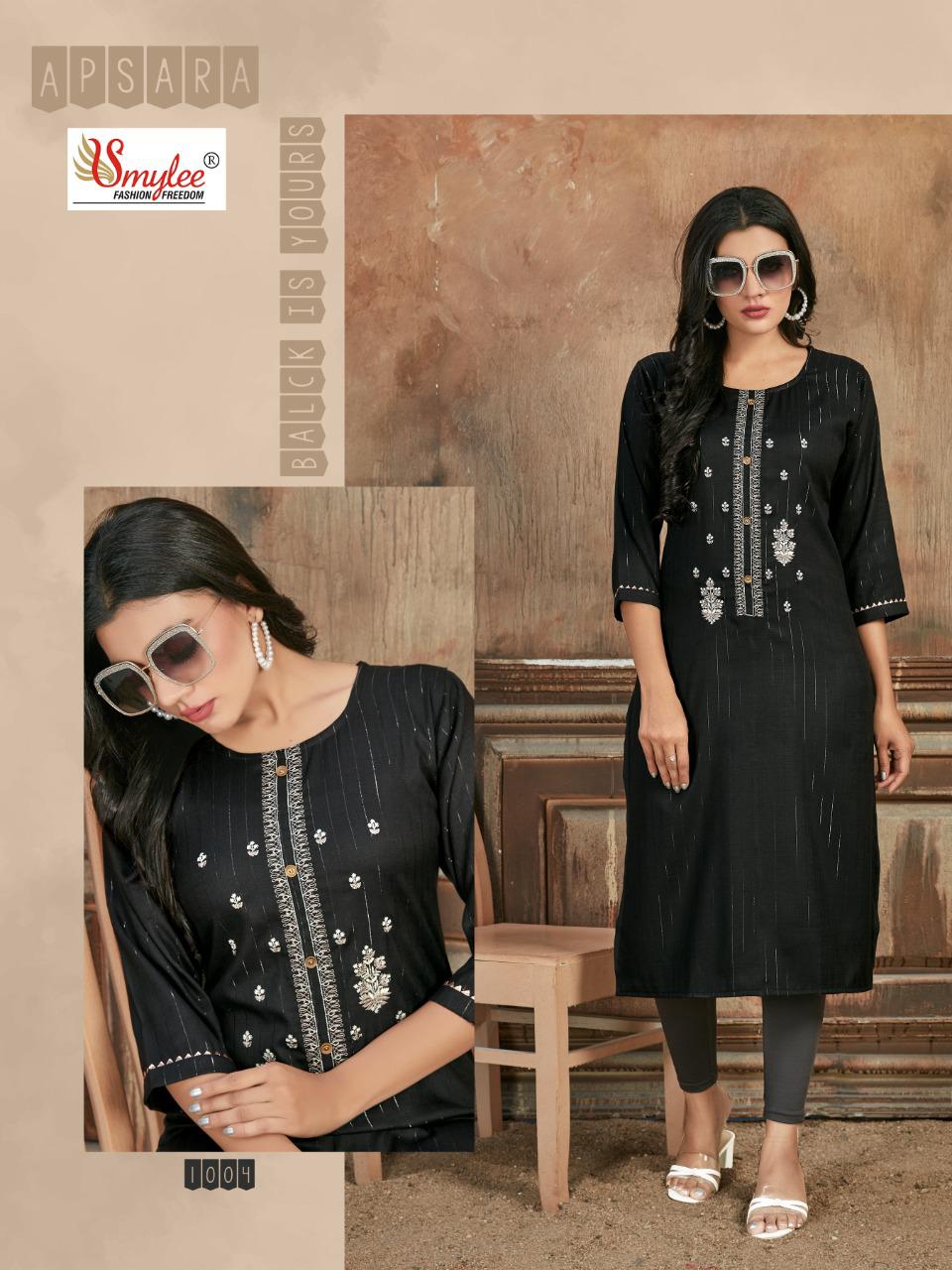 Smylee Apsara Heavy Linning Ethnic Wear Designer Kurti Catalog