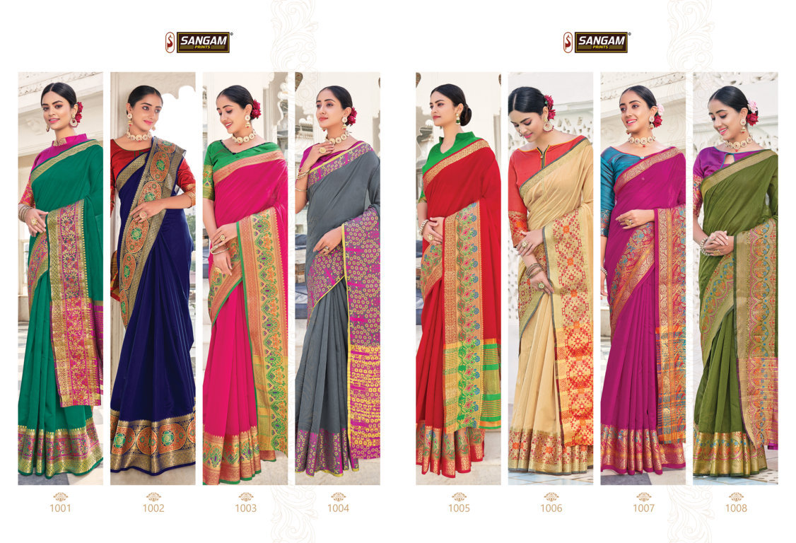 Sangam Matka Handloom Kadi Silk Sarees