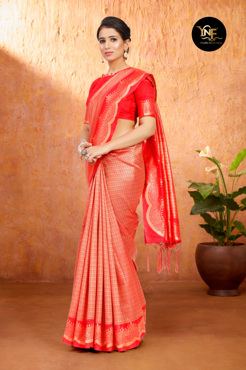Ynf Tulsi Festive Wear Art Silk Saree Catalog