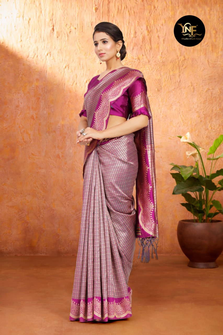 Ynf Tulsi Festive Wear Art Silk Saree Catalog